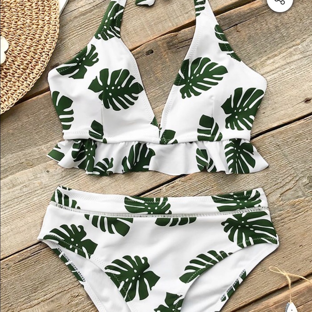 Palm floral Cupshe Bikini